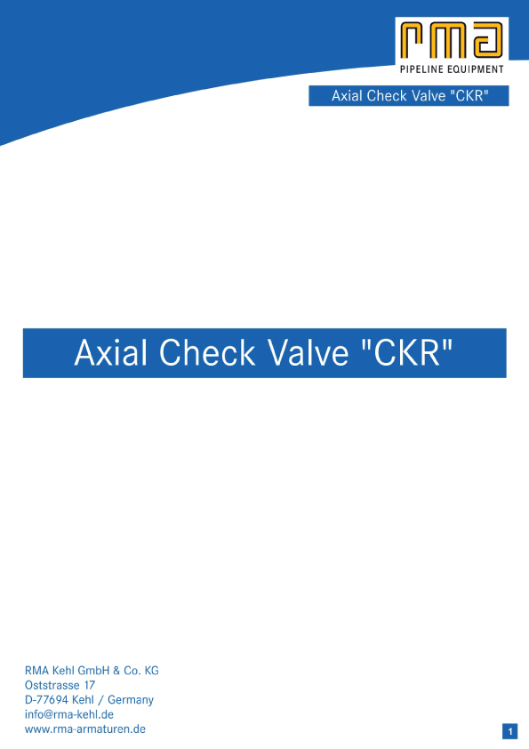 Axial-Check-Valve